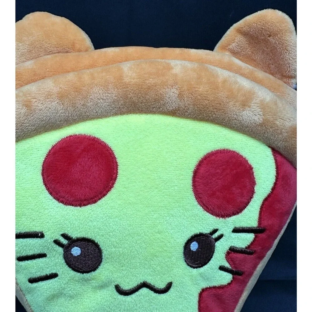 Kawaii Plush BMI Neko Kitty Cat Pizza Food Anthropomorphic Stuffed Toy 11”